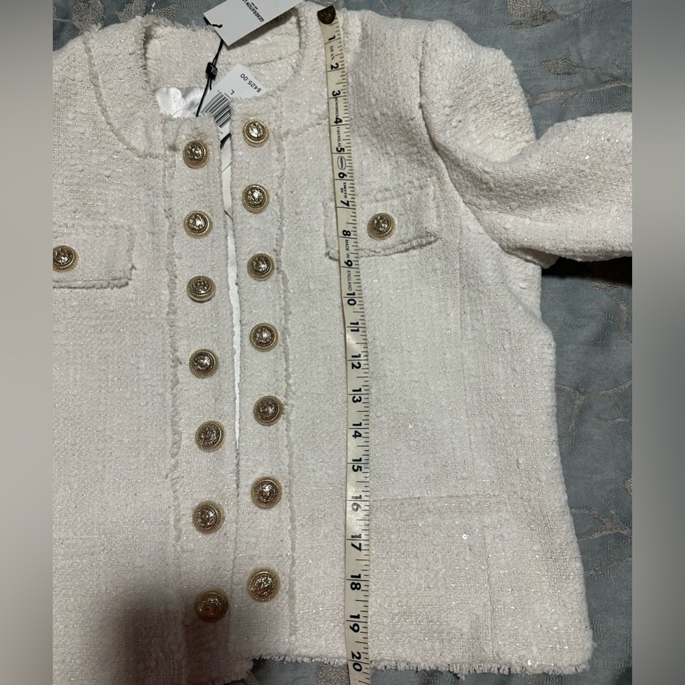 Generation Love White Tweed Blazer - Picture 7 of 8